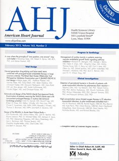 American Heart Journal (AHJ) Vol 163, No. 2 February 2012: Editorial-A Case where the Principle o...