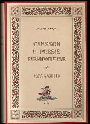 Immagine del venditore per Cansson e poesie piemonteise venduto da LIBRERIA ANTIQUARIA PIEMONTESE