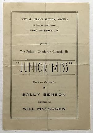 Junior Miss. [USO theatrical program]
