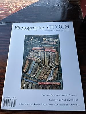 Image du vendeur pour Photographer's Forum: Magazine for the Emerging Professional, Winter 2008 (Rosamond Wolff Purcell Cover) mis en vente par Armadillo Books