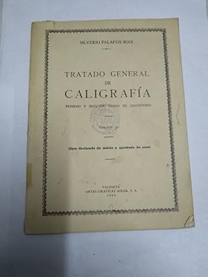 Imagen del vendedor de Tratado general de caligrafa a la venta por Libros Ambig