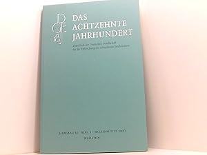 Bild des Verkufers fr Das achtzehnte Jahrhundert. Zeitschrift der Deutschen Gesellschaft.: Zeitschrift der Deutschen Gesellschaft fr die Erforschung des achtzehnten . die Erforschung des achtzehnten Jahrhunderts) zum Verkauf von Book Broker