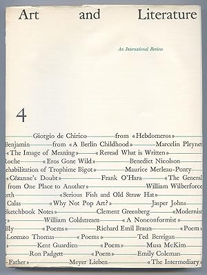 Bild des Verkufers fr Art and Literature: An International Review: 4, Spring 1965 zum Verkauf von Between the Covers-Rare Books, Inc. ABAA