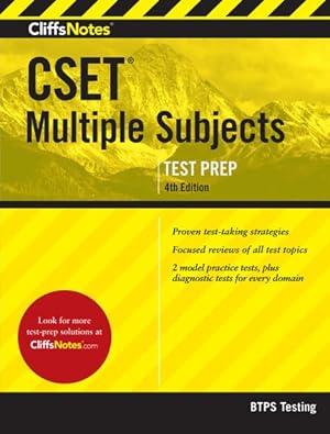 Seller image for CliffsNotes CSET Multiple Subjects for sale by GreatBookPricesUK