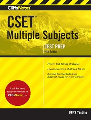 Immagine del venditore per CliffsNotes CSET Multiple Subjects venduto da GreatBookPricesUK