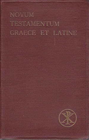 Novum Testamentum - Graece et Latine. Apparatu critico instructum edidit Augustinus Merk S. I.