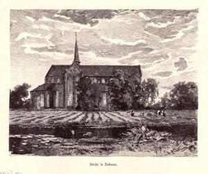 Kirche in Doberan. Holzstich von Hans Bartels.