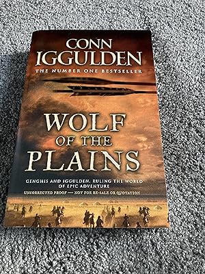 Seller image for WOLF OF THE PLAINS: SIGNED UK UNCORRECTED PROOF for sale by Books for Collectors