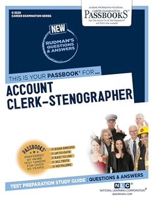 Seller image for Account Clerk-Stenographer (C-3220): Passbooks Study Guide (Paperback or Softback) for sale by BargainBookStores