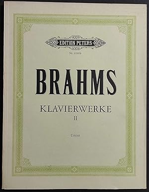 Spartito Brahms - Klavierwerke Band II - Ed. Peters
