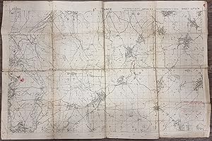 First World War Trench Map - France Sheet 57B S.W. Edition 5.B. 1:20,000 - 28/8/18