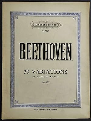 Spartito Beethoven - 33 Variations on a Valse of Diabelli - Op.120 - Ed. Augener's