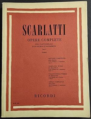 Scarlatti - Opere Complete per Clavicembalo - Vol.V - Ed. Ricordi - 1968
