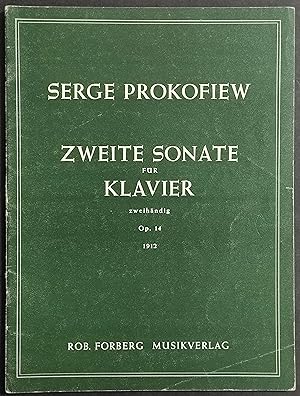 Zweite Sonate fur Klavier - Op.14 1912 - S. Prokofiew - Ed. Forberg