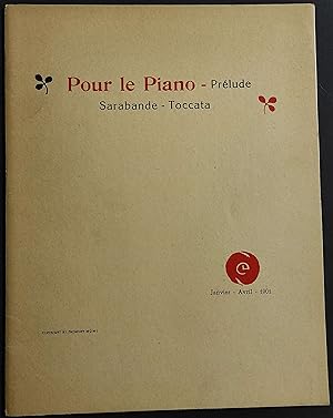Spartito Piano - Prelude Sarabande Toccata - C. Debussy - Ed. Jobert