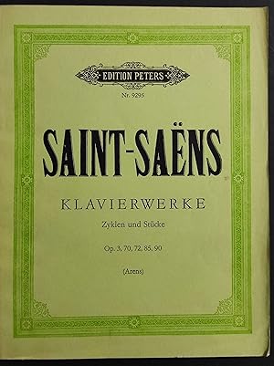 Spartito Saint-Saens - Klavierwerke - Op. 3,70,72,85,90 - Ed. Peters