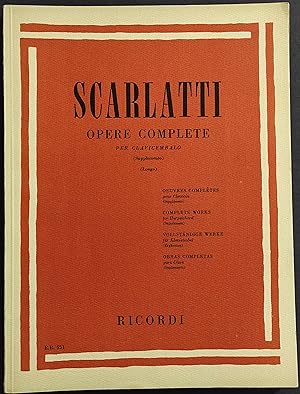 Scarlatti - Opere Complete per Clavicembalo - Suppl. - Ed. Ricordi - 1970