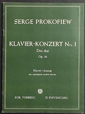 Klavier-Konzert No.1 Des-Dur Op.10 - S. Prokofiew - Ed. Forberg