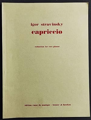 Igor Stravinsky - Capriccio for Piano and Orchestra - Ed. Boosey & Hawkes