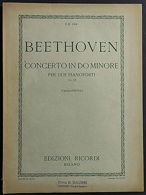 Spartito Beethoven - Concerto in DO Minore - Op.37 - Ed. Ricordi