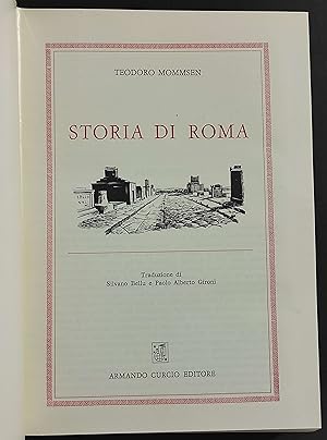 Storia di Roma - T. Mommsen - Ed. Curcio - 1961 - 2 Vol