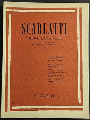 Scarlatti - Opere Complete per Clavicembalo - Vol.1 - Ed. Ricordi - 1970