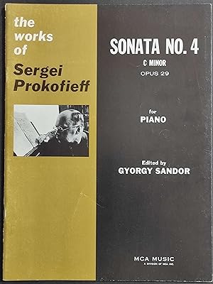 Sonata NO. 4 C. Minor Opus 29 For Piano - S. Prokofieff - Ed. Mca Music