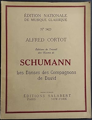 Edition Nationale de Musique Classique N.5423 - A. Cortot Schumann - Ed. Salabert