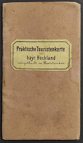 Praktische Touristenkarte ins Bayr Hochland - Eingetheilt in Poototunden