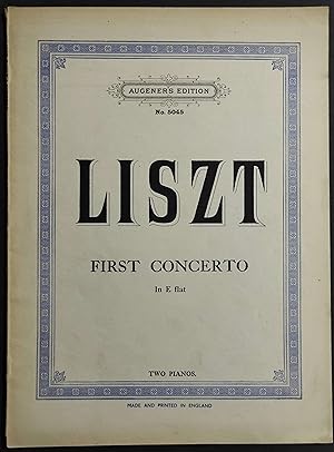 Spartito Listz - First Concerto In E Flat - Ed. Augener's
