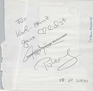 Bild des Verkufers fr Original Autogramm Tatjana Pokorny /// Autograph signiert signed signee zum Verkauf von Antiquariat im Kaiserviertel | Wimbauer Buchversand