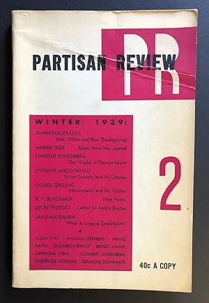 Image du vendeur pour Partisan Review, Volume 6, Number 2 (VI; Winter 1939) mis en vente par Philip Smith, Bookseller