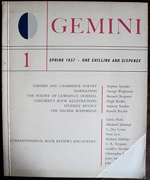 Gemini Vol. 1 no. 1, Spring 1957. William Donaldson and Julian Mitchell, Editors