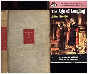 Seller image for Darkness at Noon (PARLEY J. COOPER'S COPY), AND A SECOND BOOK, The Age of Longing for sale by Cat's Curiosities