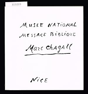 Imagen del vendedor de Musee National - Message Biblique - Marc Chagall - Nice. Donation Marc et Valentina Chagall. a la venta por Hatt Rare Books ILAB & CINOA