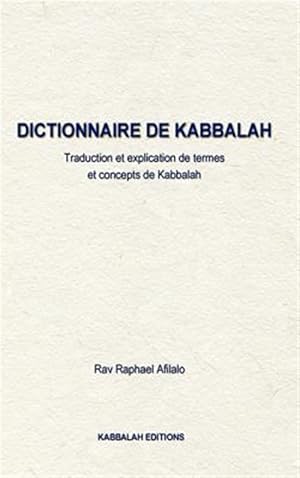 Imagen del vendedor de Dictionnaire De Kabbalah a la venta por GreatBookPricesUK