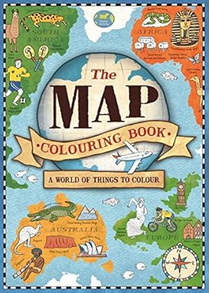 Bild des Verkufers fr The Map Colouring Book: A World of Things to Colour zum Verkauf von WeBuyBooks