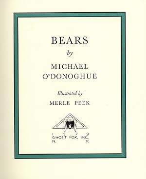 Seller image for Bears for sale by Scott Emerson Books, ABAA