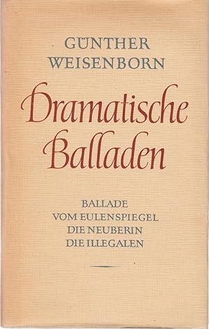 Image du vendeur pour Dramatische Balladen mis en vente par Die Buchgeister