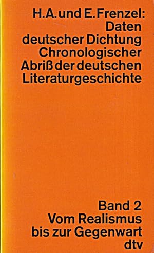 Image du vendeur pour Daten deutscher Dichtung: Chronologischer Abri der deutschen Literaturgeschicht mis en vente par Die Buchgeister