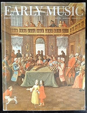 Immagine del venditore per Early Music. Vol. XVII, No. 1. February 1989 / Johann Sebastian Bach's Orchestra: Some Unanswered Questions (pp. 3-15) Hans-Joachim Schulze The Dresden Hofkapelle during the Lifetime of Johann Sebastian Bach (pp. 17-30) Ortrun Landmann The Editorial Transmission of C.P.E. Bach's Music (pp. 32-41) E. Eugene Helm A Chaconne by Georg Bhm: A Note on German Composers and French Styles (pp. 43-54) Peter Williams Trk, Touch and Slurring: Finding a Rationale (pp. 55-59) Daniel M. Raessler Early Fingering: Some Editing Problems and Some New Readings for J.S. Bach and John Bull (pp. 60-69) Mark Lindley The Rules for 'Through Bass' and for Tuning Attributed to Handel (pp. 70-74+77) Jane Troy Johnson venduto da Shore Books