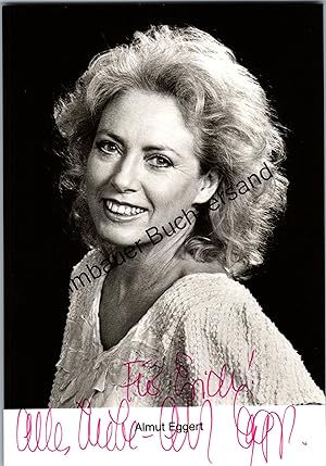 Bild des Verk�ufers f�r Original Autogramm Almut Eggert /// Autograph signiert signed signee zum Verkauf von Wimbauer Buchversand