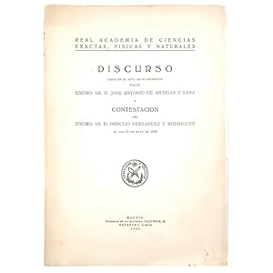 Seller image for DISCURSO LEDO EN EL ACTO DE SU RECEPCIN Y CONTESTACIN DEL EXCMO. SR. D. OBDULIO FERNNDEZ Y RODRGUEZ for sale by LIBRERIA CLIO