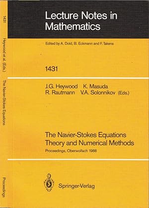 Seller image for The Navier-Stokes Equations Theory and Numerical Methods Proceedings of a Conference held at Oberwolfach, FRG, Sept. 18-24, 1988 for sale by Biblioteca di Babele