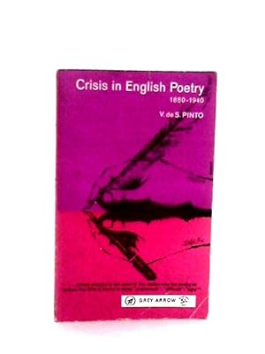 Seller image for Crisis In English Poetry 1880-1940 for sale by World of Rare Books