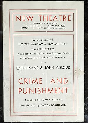 Imagen del vendedor de Crime And Punishment (Edith Evans, John Gielgud) / Anthony Quayle (Director) a la venta por Shore Books