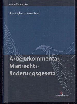 Seller image for Arbeitskommentar Mietrechtsnderungsgesetz. for sale by Antiquariat Jenischek