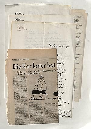 Seller image for 3 eigenh. Briefe mit U. for sale by Eberhard Kstler Autographen&Bcher oHG