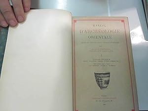 Bild des Verkufers fr Manuel d'archologie orientale depuis les Origines. 1927 zum Verkauf von JLG_livres anciens et modernes