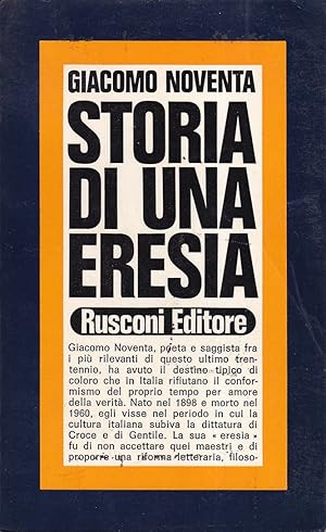 Seller image for Storia di una eresia for sale by Il Salvalibro s.n.c. di Moscati Giovanni